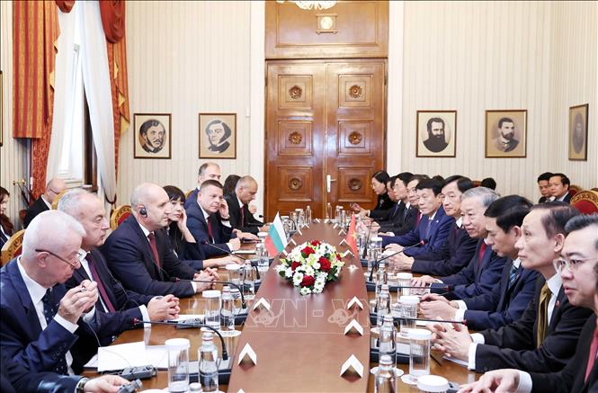 Tổng Bí thư Tô Lâm hội đàm với Tổng thống Bulgaria Rumen Radev